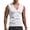 White, variant on Mens Deep V Neck Tank Tops, Stretch Muscle Gym Workout Sleeveless Slim Fit Low Cut Tank Tops