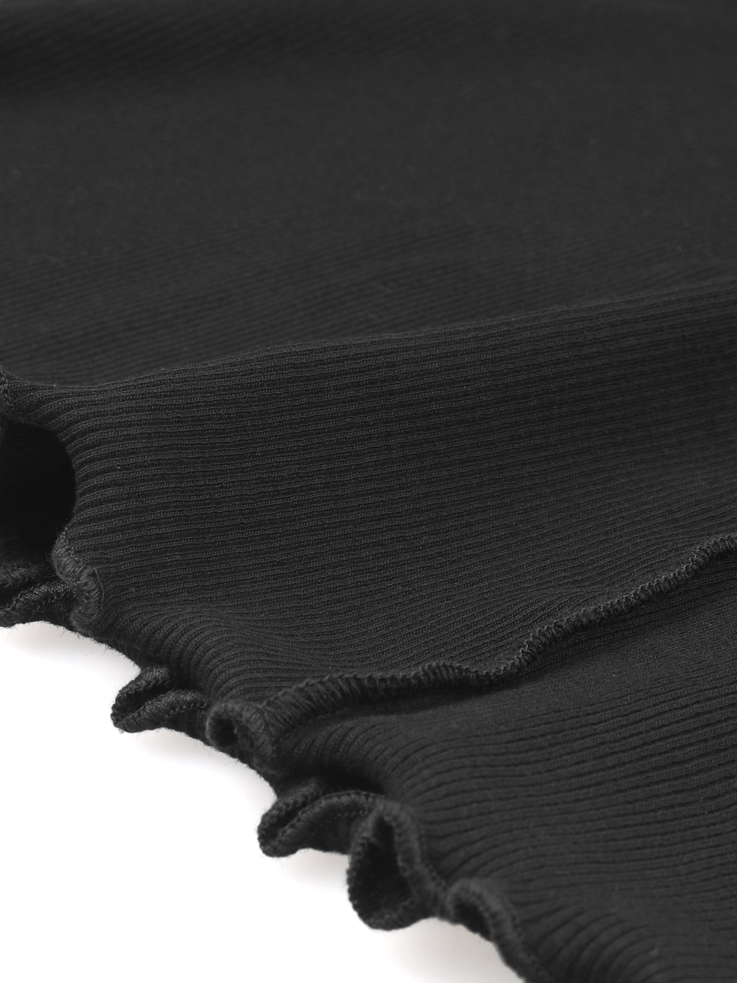 DARING DIVA Women's Summer Cami Bodycon Slim Fit Frill Trim Mini Dresses XS Black