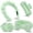 Green, variant on Spa Headband Wristband Set with Hair Clips – Puffy Makeup Headband for Women, Face Washing, Facial Mask, Shower Accessories, Gifts for Teen Girls