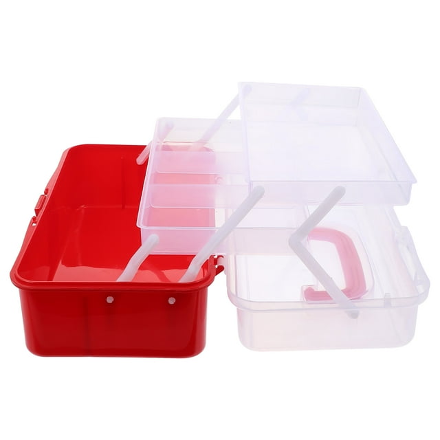 WRITWAA 1Pc Portable Plastic Tool Cabinet Storage Container with Handle for Practical Use