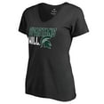 thumbnail image 2 of Women's Black Michigan State Spartans Hometown Collection Spartans Will V-Neck T-Shirt, 2 of 3