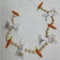 thumbnail image 3 of PpgejGEK Easter Bunny and Carrot Fabric Garland Decor with Wood Beads for Mantel Shelf Wall Spring Party Hanging Decoration, 3 of 3