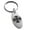 Silver, variant on Stainless Steel Pattee Iron Cross Circlet Engraved Small Oval Charm Keychain Keyring