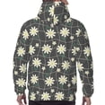 thumbnail image 7 of Fotbe Men's Hoodie with Daisies Flowers Pattern - Kangaroo Pocket Pullover Hooded Sweatshirt, Perfect for Daily Wear, Travel, and Home-Large, 7 of 7