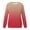 Hot Pink, variant on Women's Gradient Color Sweatshirt, Fashion Casual Round Neck Long Sleeve Top with Pocket, Comfortable Streetwear Pullover for Daily Wear Hot Pink L