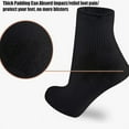 thumbnail image 4 of Goyoma 6 Pairs Ankle Cotton Athletic Socks Comfortable wicking Crew Socks for Women and Men, 100% Cotton,Color:Black,Uniform Size, 4 of 5