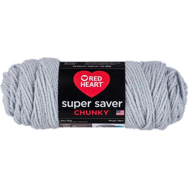 Red Heart Super Saver Chunky YarnLight Grey