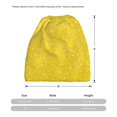 thumbnail image 3 of Vsdgher Yellow Glitter Slouchy Beanie Hat for Men/Women, Skull Cap Chemo Cap Night Sleeping Cap, 3 of 8