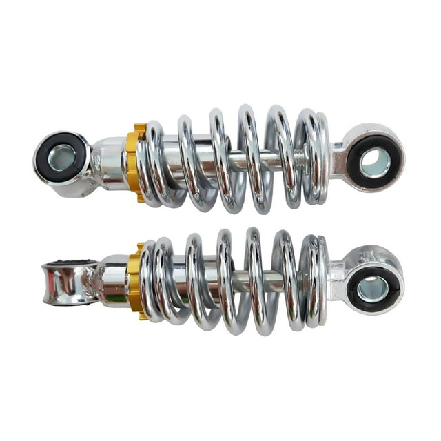 Amortiguador de suspensión trasera para motocicleta, 1 par, accesorios fáciles de instalar Distancia del orificio 180 mm