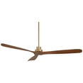 thumbnail image 5 of Casa Vieja 66" Delta XL Modern Indoor Ceiling Fan 3 Blade Remote Control Soft Brass Finish Walnut Finish Blades Bedroom DC Motor, 5 of 8