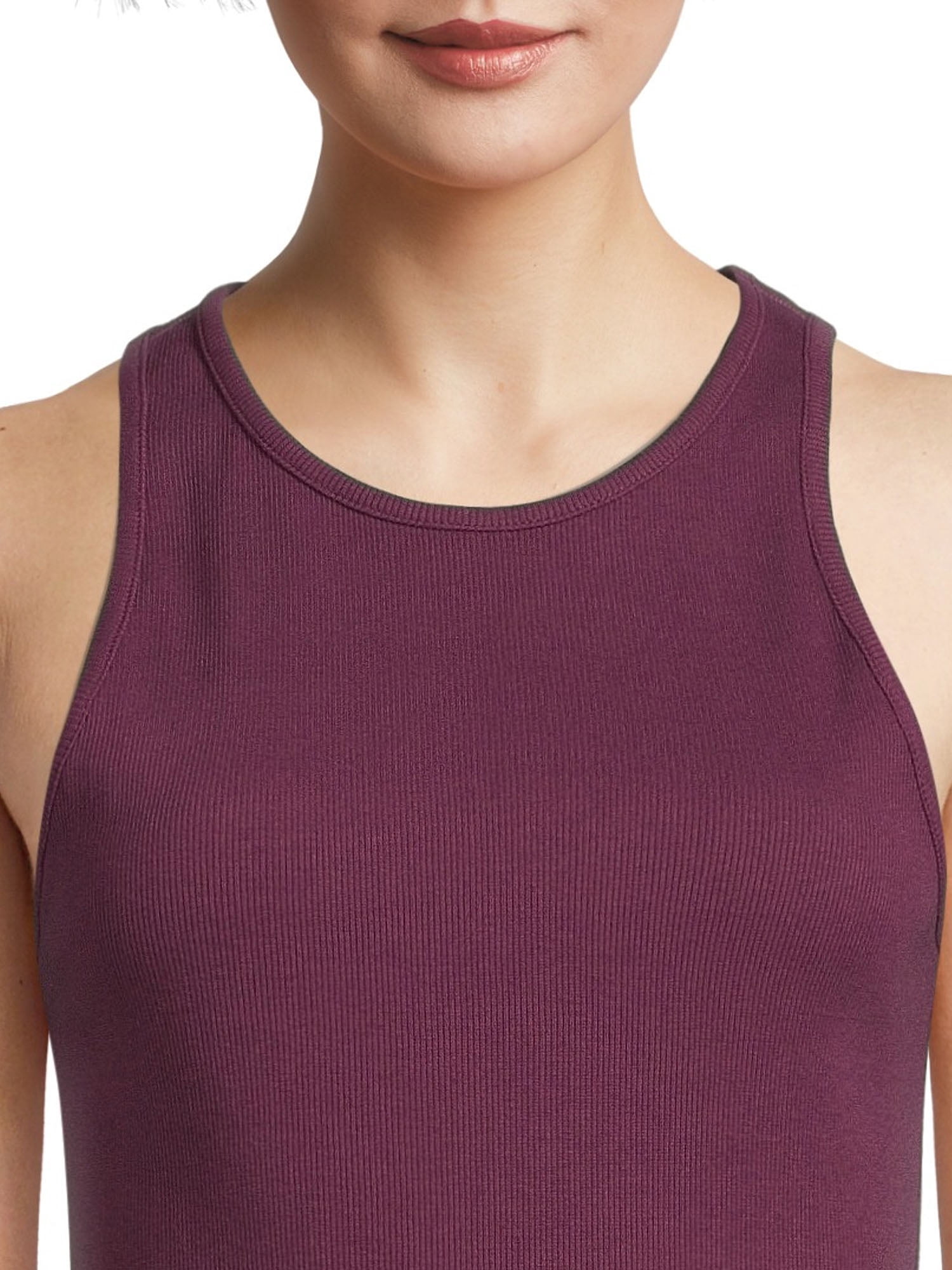 Time and Tru Women's Halter Rib Bodysuit