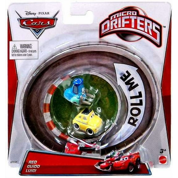 Disney Cars Micro Drifters Red, Guido & Luigi Mini Cars