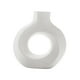 thumbnail image 5 of Florero De Cerámica Decoración Moderna Para El Hogar, Floreros Redondo Mate Estilo Nórdico Minimalista Blanco Zulema  Jarrón de ceramica, 5 of 8
