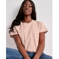 thumbnail image 4 of Hanes Essentials Women’s Cotton T-Shirt, Classic Fit Pale Blush Pink 2XL, 4 of 4