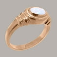 thumbnail image 2 of LBG British Made Stunning 14k Rose Gold Natural Opal Unisex Anniversary Ring - 33 size options - Size 8.5, 2 of 4