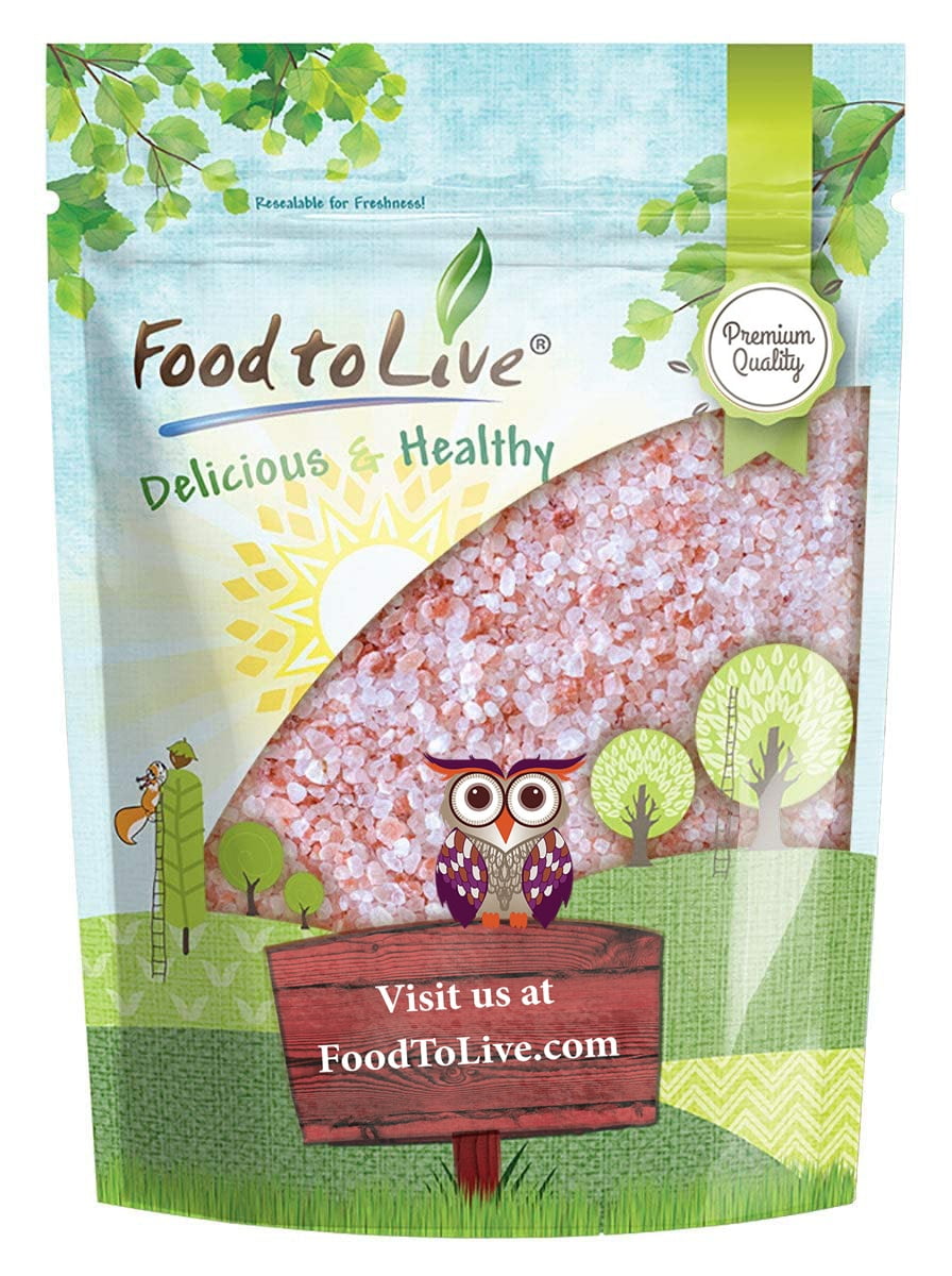 Himalayan Pink Salt – Coarse, 0.5 Pounds — Raw, Vegan, Kosher — by Food to Live