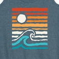 thumbnail image 3 of Instant Message - Striped Sunset - Women's Racerback Tank Top, 3 of 6