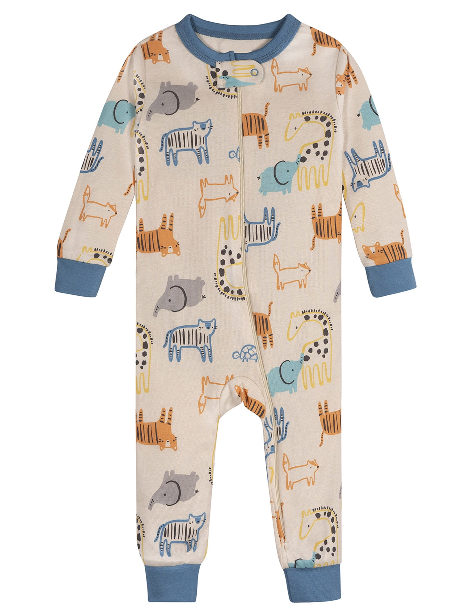 Onesies Brand Gender Neutral Footless Unionsuits, 3-Pack, Sizes 0/3 Months - 5T