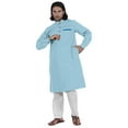 thumbnail image 5 of AtasiÂ&nbsp;Men's Henley Welt PocketÂ&nbsp;LongÂ&nbsp;KurtaÂ&nbsp;Solid Indian Ethnic Wear Clothing ForÂ&nbsp;Men's, 5 of 7