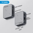 thumbnail image 2 of Hub USB C Hagibis TC100S magnético con Magsafe para iPhone, 2 of 9