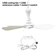 thumbnail image 2 of Bewildely Ventilador de techo, ventiladores colgantes, USB para exteriores, grande, de bajo voltaje, de doble , para el hogar, Camping, Type2 NO2, 2 of 6