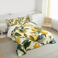thumbnail image 3 of Castle Fairy Teens Adults Tropical Yellow Lemon Bedding Comforter Set 2pcs,Animal Birds Twin Comforter Sets Microfiber,Vintage Floral Fruit Breathable Bedding Set,Breathable Home Decor,Reversible, 3 of 8