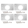 thumbnail image 1 of Luckyn Cabinet Hinge Repair Plate Hinge Side Plate Repair Tool Kit with Mounting Screws, 1 of 5