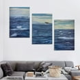thumbnail image 4 of ONETECH  Framed Canvas Wall Art Print On Canvas Arctic Landscape sea Surface with ice Floe Pictures Posters Artwork for Living Room Bedroom Ready to Hang Wall Decor 12''x16''X3 Panels, 4 of 4
