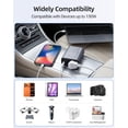 thumbnail image 6 of BESTEK 150W Power Inverter, DC 12V to 110V AC Car Converter Adapter with 4.2A Dual USB Charger, Thinner Design with ETL Listed,Gray with Back Clip, 6 of 10