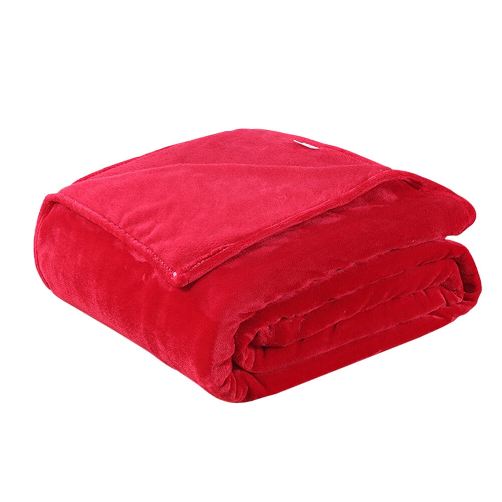 Thick Blankets Flannel Fleece Blanket Lightweight Warm Bed Blanket
