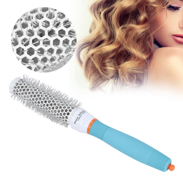 Peahefy Peigne à Rouleau, Peigne à Rouleau Tube en Aluminium Peigne Rond de Coiffure Peigne de Coiffure Outil de Coiffure, Peigne Rond de Coiffure