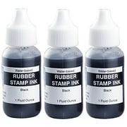Infusion Stamp Ink Refill Bottles, 1-Ounce, 3-Pack, Black