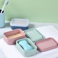 thumbnail image 7 of Leak Proof Travel Soap Case,Topboutique Silicone Soap Container with Draining Layer,Portable Bar Soap Holder,Leakproof Soap Dish with Lid,Soap Tray Savers for Bathroom, Camping, Gym (Mint Green), 7 of 7