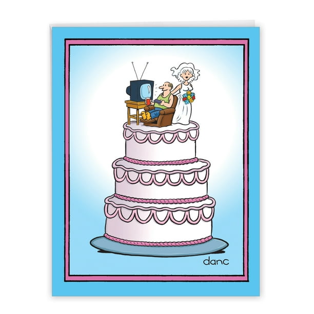 1 Jumbo Funny Anniversary Greeting Card ( x 11 Inch) - Wedding Cake  Anniversary J3756 