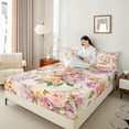 thumbnail image 4 of Castle Fairy Teens Spring Garden Twin Sheet Sets,Chic Flowers Bedding, 4 of 7