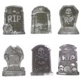 thumbnail image 2 of MIRACLE Tombstone Props Funny Foam Skeleton Rip Tombstone Halloween Decorations For Home Party Supplies Halloween Horror Props, 2 of 8