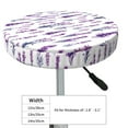 thumbnail image 4 of Bingfone Lavender Flowers Padded Round Bar Stool Cover Cushion with Elastic Fabric Round Chair Seat - Lavender Flowers, 4 of 7