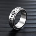 thumbnail image 3 of Women Men Fidget Meditation Anti-anxiety Calming Rings Star Moon Spinning Rings, 3 of 5