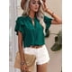 thumbnail image 4 of Tops de Verano para Mujer Verde Oscuro M, 4 of 8