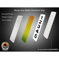 thumbnail image 2 of 2 Pack Single Sided Address Numbers for House Signs, Customized Vertical 911 Emergency Mailbox/House Numbers/Letters Signs, Silk Screened Highly Reflective Pre Drilled Aluminum Signs (3x18, Tan), 2 of 7