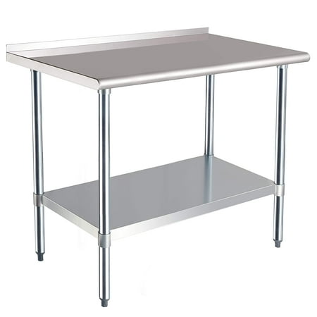 

JSTCL NSF Stainless Steel Workbench with Backsplash - 24 x 48