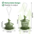 thumbnail image 3 of Digipettor Metal Wild Birds Feeder for Outside Hanging, 4LB Capacity Squirrel Proof BirdFeeder for Garden Yard Decoration, Green, 3 of 9