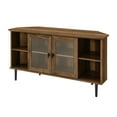 thumbnail image 6 of Walker Edison Corner TV Stand for TVs up to 55", Reclaimed Barnwood, 6 of 10