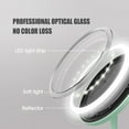 thumbnail image 4 of DOCO DOCO Natural Light Makeup Mirror - 85% Sunlight Simulation, 1000mAh Battery, 3 Light Modes, 90° Adjustable Angle, Compact White Design (Standard Version), 4 of 6