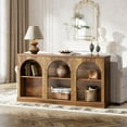thumbnail image 6 of Tribesigns Farmhouse Console Table, 63-inch 3 Tier Entryway Table with Storage, Wooden Sofa Console Behind the Couch for Hallway, Rustic Brown, 6 of 12