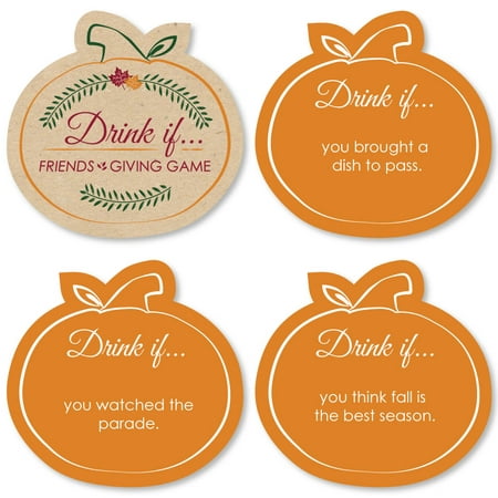 Drink If Game - Friends Thanksgiving Feast - Friendsgiving Party Game - 24