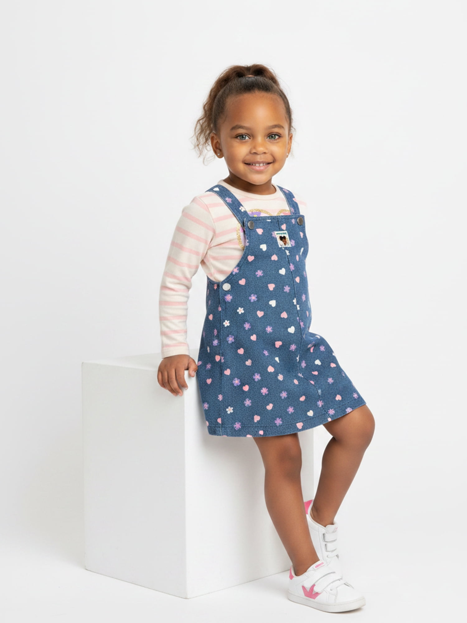 Gracie’s Corner Baby and Toddler Girls Layered Dress Set, 2 Piece, Sizes 12M–5T