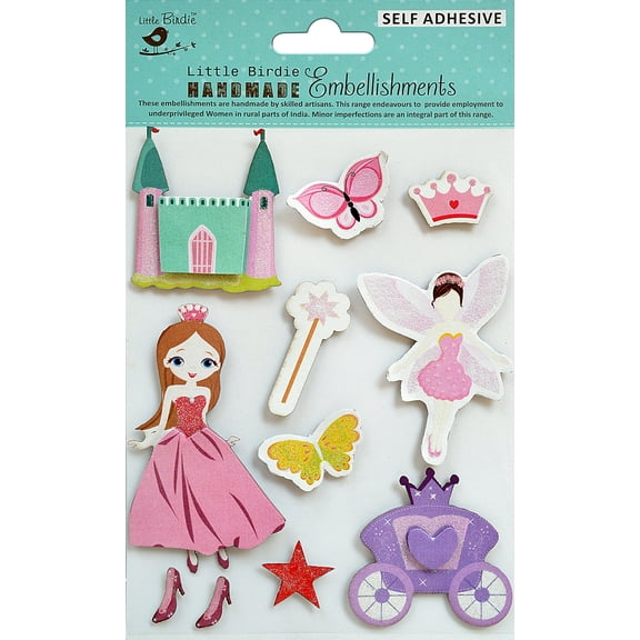 Little Birdie 3D Embellishment 11/Pkg-Fairy Castle