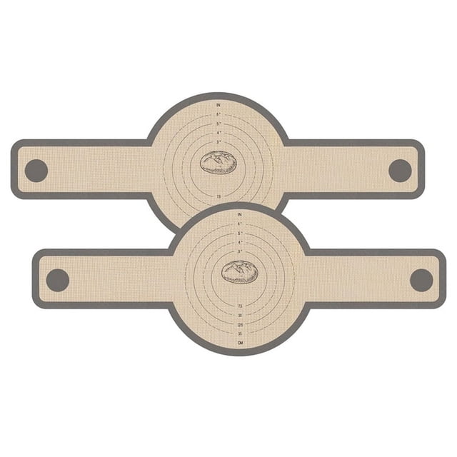 Eslinga de Silicona para Pan Horno HolandéS, 2 Piezas, Alfombrilla Hornear Reutilizable, Antiadherente y FáCil Limpiar, con Asas Largas