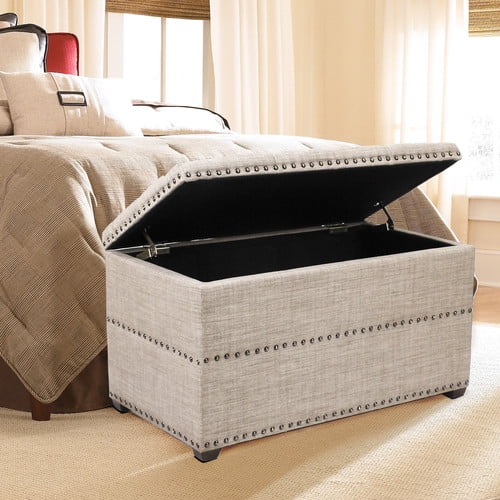 Adeco Trading Storage Bedroom Bench